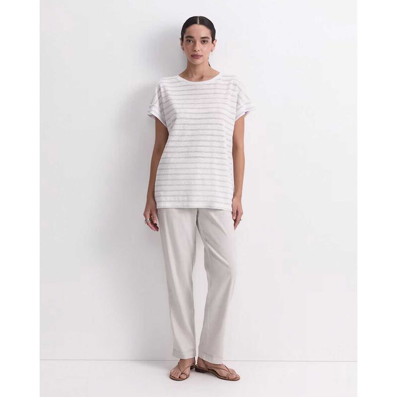 Sportscraft Tonia Foil Stripe Linen Tee image number 3